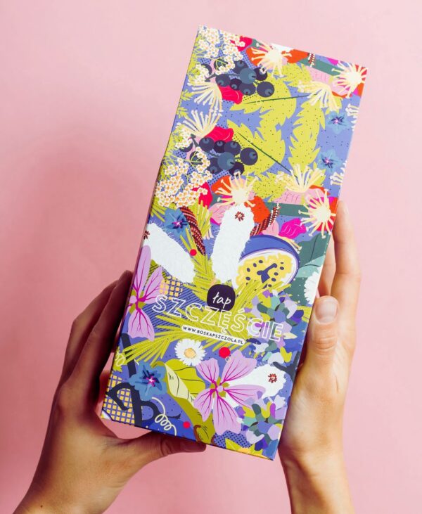 Gift wrapping - decorative box "Catch happiness"
